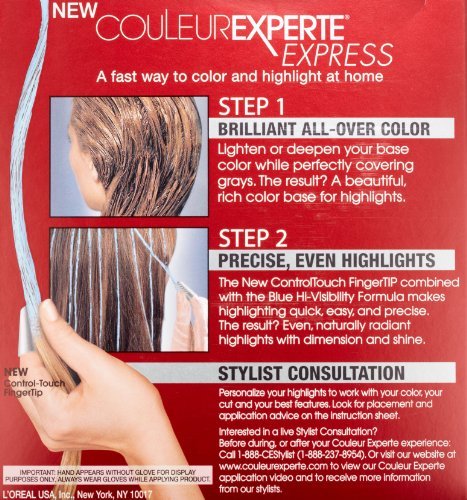 L'Oreal Paris Couleur Experte 2-Step Home Hair Color and Highlights Kit, Chocolate Mousse