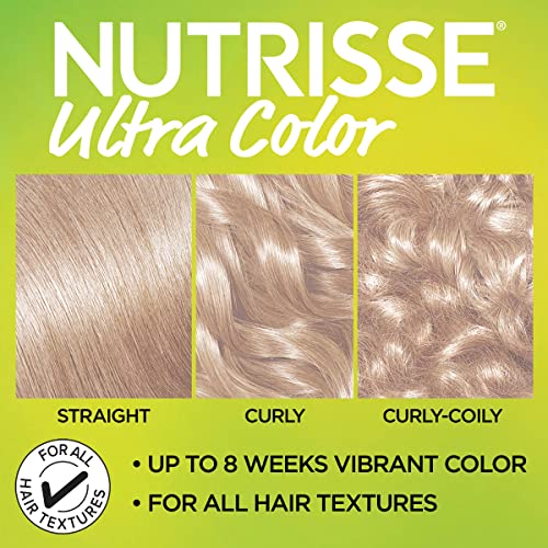 Garnier Hair Color Nutrisse Ultra Color Nourishing Creme, PL2 Ultra Light Platinum (Mascarpone Crème) Permanent Hair Dye, 1 Count (Packaging May Vary)