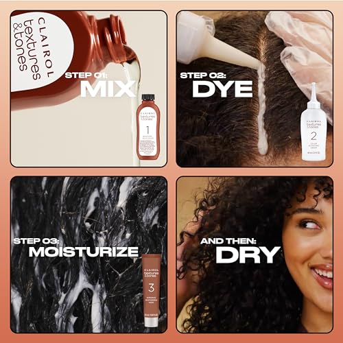 Clairol Textures & Tones Permanent Hair Dye, 5G Caramel Brown Hair Color, Pack of 1