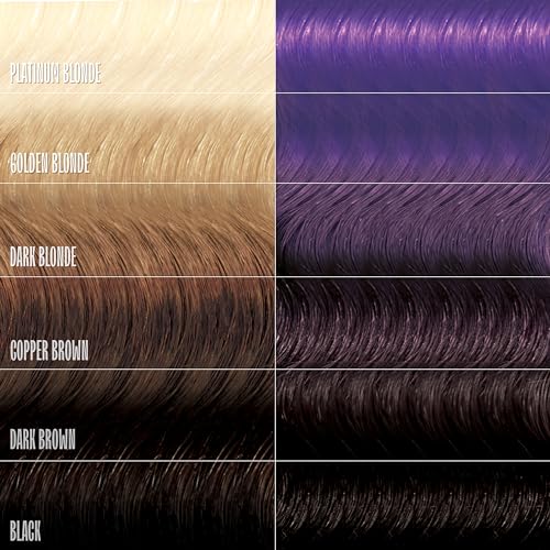 oVertone Haircare Color Depositing Conditioner - 8 oz Semi Permanent Hair Color with Shea Butter & Coconut Oil - Temporary Hair Color Dye - Vegan, Cruelty-Free - Extreme Purple