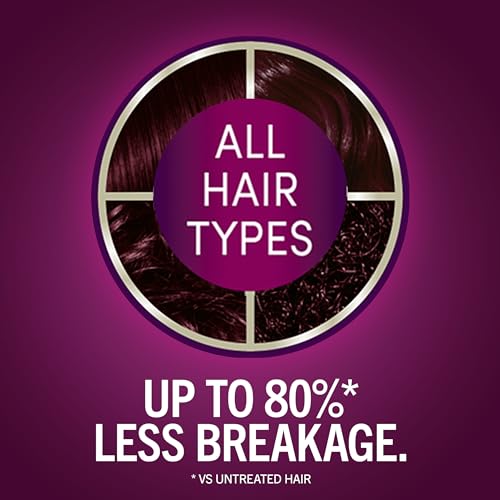 Schwarzkopf Keratin Color Permanent Hair Color, 1.8 Ruby Noir, 1 Application - Professionally Inspired Permanent Hair Dye, for up to 80% Less Breakage vs Untreated Hair and up to 100% Gray Coverage