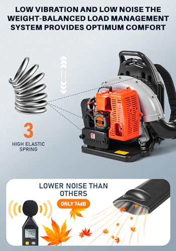 HTK Gas Backpack Leaf Blower - Powerful & Ergonomic