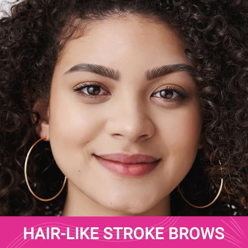 iMethod Microblading Eyebrow Pen - Eyebrow Pencil Magical 2-in-1 Dual-Ended Eye Brow Pencils for Women with 4-Fork-Tip & Precise Brush-Tip Create Natural Hair-Like Brows, Last All-Day, Dark Brown