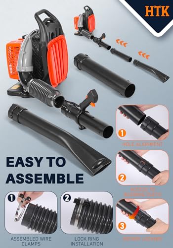 HTK Gas Backpack Leaf Blower - Powerful & Ergonomic
