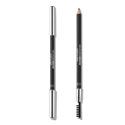 Wunderbrow Micro-Classic Brow Pencil, 2.5mm tip for precision filling, Vegan and Cruelty Free (Taupe-Grey)