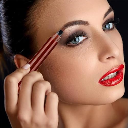2PC Magic Eyebrow Pencil, 2024 Natural Makeup Fine Stroke Eyebrow Pencil, New 3D Waterproof Microblading Eyebrow Pen 4 Fork Tip Tattoo Pencil (Brown)