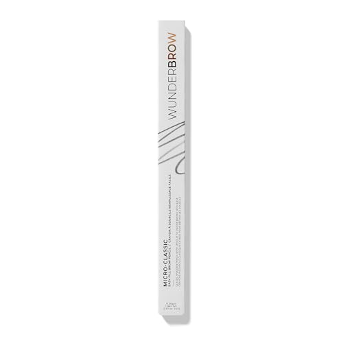 Wunderbrow Micro-Classic Brow Pencil, 2.5mm tip for precision filling, Vegan and Cruelty Free (Taupe-Grey)
