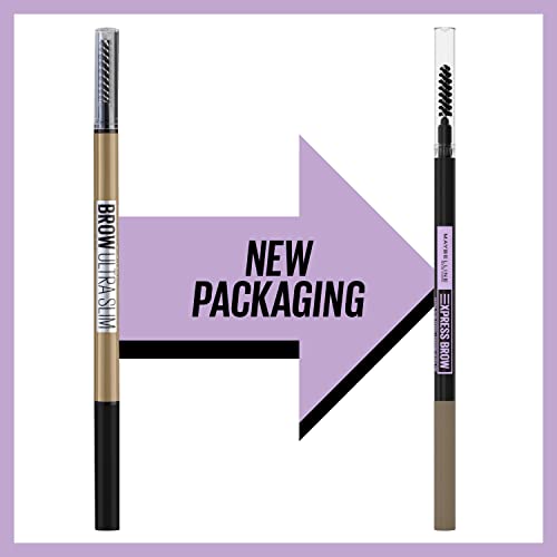 Maybelline Brow Ultra Slim Defining Eyebrow Makeup Mechanical Pencil With 1.55 MM Tip And Blending Spoolie For Precisely Defined Eyebrows, Light Blonde, 0.003 oz.