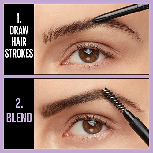 Maybelline Brow Ultra Slim Defining Eyebrow Makeup Mechanical Pencil With 1.55 MM Tip And Blending Spoolie For Precisely Defined Eyebrows, Light Blonde, 0.003 oz.