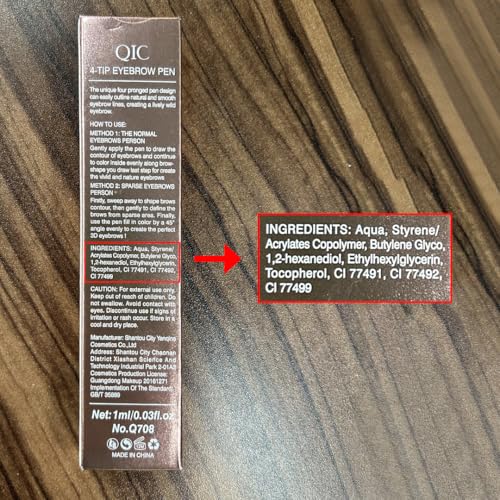 QIC Eyebrow 4 Tip Brow Pencil,3D Waterproof Microblading Eyebrow Tattoo Pencil 4 Fork Tip,Microblading Eyebrow Pen Magic Eyebrow Pencil Microblade Eyebrow Pencil with Micro-Fork Tip (Dark Brown)