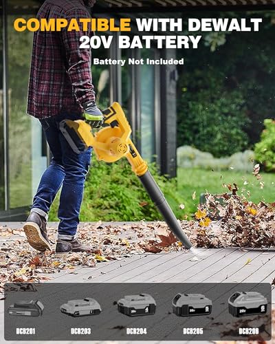 ADOTOCAM Cordless Leaf Blower for Dewalt 20V Max