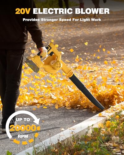 ADOTOCAM Cordless Leaf Blower for Dewalt 20V Max