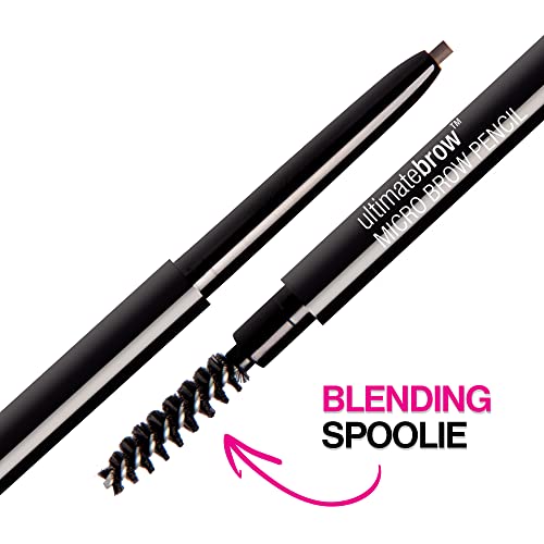 wet n wild Ultimate Brow Micro Eyebrow Retractable Pencil, Dark Brown, Ultra Fine 1.5mm Tip, Draws Tiny Brow Hairs