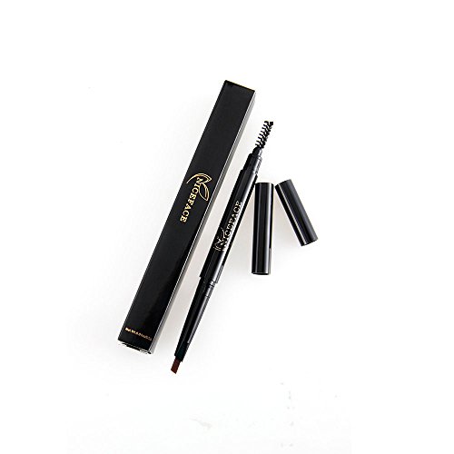 Eyebrow Pencil Black Double Ended Precision Waterproof Brow Cruelty Free(Black #1)