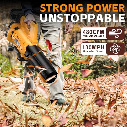 De-Walt 20V Cordless Leaf Blower, 480 CFM