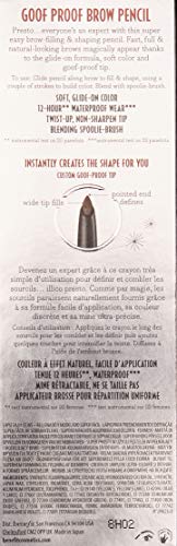 Benefit Goof Proof Brow Pencil No.2 Light 0.01 Ounce, Medium, 1 Count