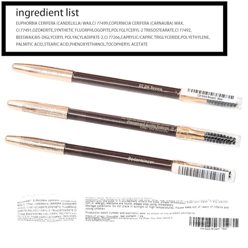 1pcs Eyebrow Pencil Longlasting Waterproof Durable Liner Eyebrow 5 Colors to Choose (2# Dark Brown)
