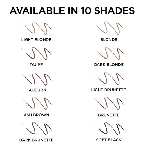 L'Oreal Paris Makeup Brow Stylist Definer Waterproof Eyebrow Pencil, Ultra-Fine Mechanical Pencil, Draws Tiny Brow Hairs and Fills in Sparse Areas and Gaps, Brunette, 0.003 Ounce (Pack of 2)