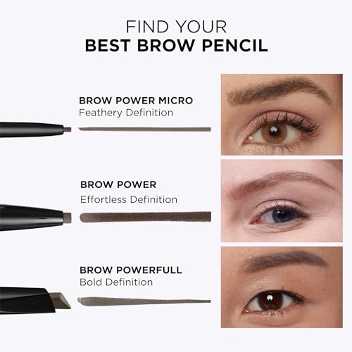 IT Cosmetics Brow Power Eyebrow Pencil, Universal Taupe - Long-Lasting, Budge-Proof Formula - With Biotin - For Light to Medium Brown & Gray Hair Colors - 0.005 oz