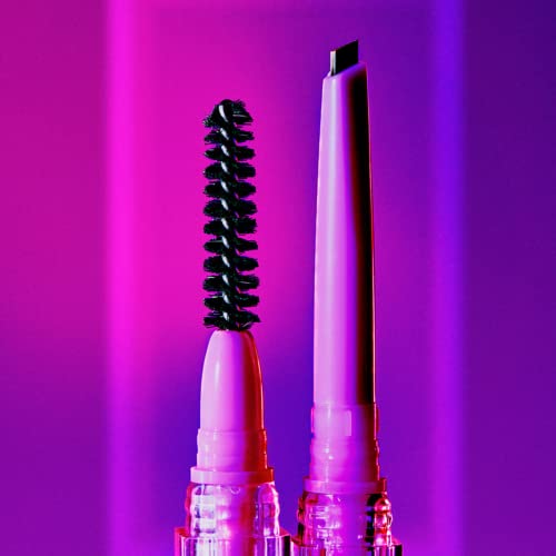 Kosas Brow Pop - Longwear Eyebrow Makeup, Dual-Sided Defining Pencil with Castor Oil for Soft, Natural Look of Real Hair - Medium Brown