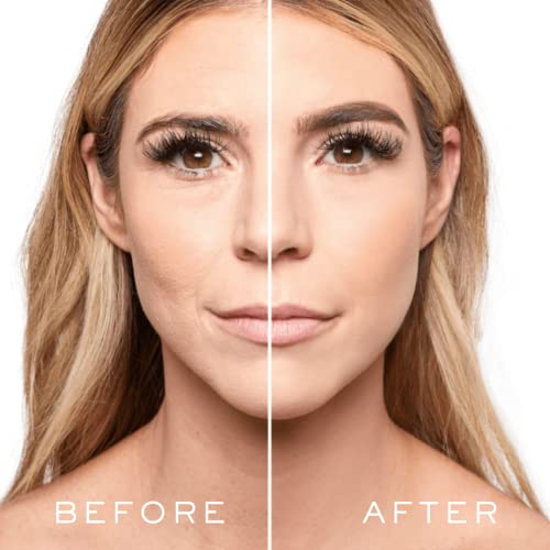 MADLUVV Eyebrow Stencil Kit - Easy-to-Use, Natural Look, 6 Popular Shapes, Used by Professionals - Includes Stamp, Stencils, Spoolie, and Travel Bag (Medium Brown)