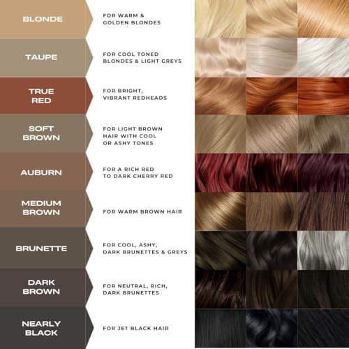 MADLUVV Eyebrow Stencil Kit - Easy-to-Use, Natural Look, 6 Popular Shapes, Used by Professionals - Includes Stamp, Stencils, Spoolie, and Travel Bag (Medium Brown)