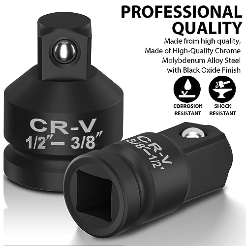2PCS Impact Socket Adapter Reducer Set, Mechanic Tools