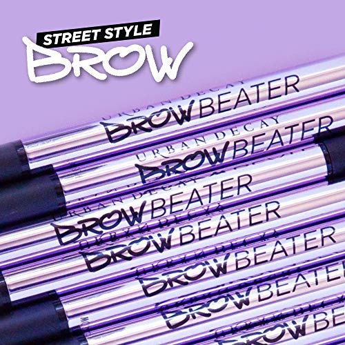 Urban Decay Brow Beater Micro Fine Waterproof Brow Pencil & Spoolie Brush (Dark Drapes - Dark Brown), Smudge-resistant, Moisturizing, Vitamin E, Argan Oil & Coconut Oil, Vegan - 0.0018 oz