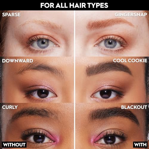 Urban Decay Big Bush Volumizing Tinted Brow Gel (Blackout - Black Brown), Waterproof, Smudge-Resistant, Flake-Resistant, Buildable Brow Gel Fibers, Up to 24 HR Hold - 0.19 fl oz