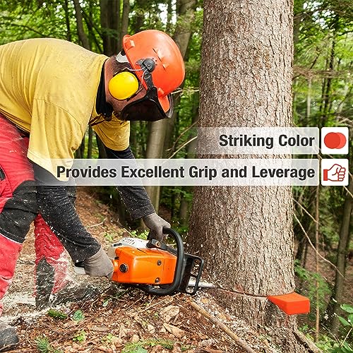 4Pack UNCO Tree Felling Wedges with Spikes, 5.5" & 8