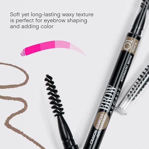 Vivienne Sabo Paris - Automatic Eyebrow Pencil Brow Arcade, Blonde (Shade 01),Natural Looking Brows, All Day Wear, Cruelty Free