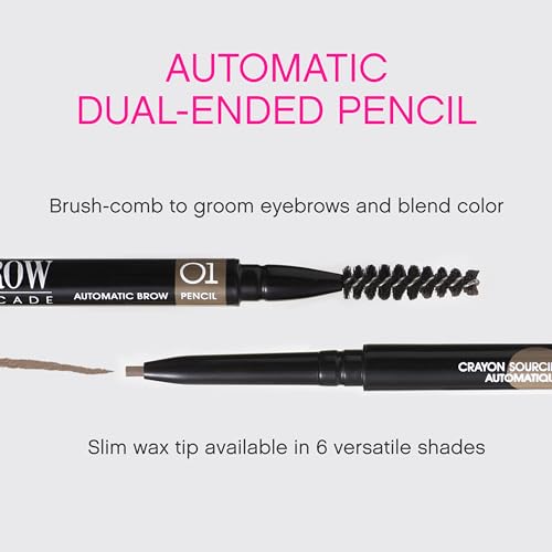 Vivienne Sabo Paris - Automatic Eyebrow Pencil Brow Arcade, Blonde (Shade 01),Natural Looking Brows, All Day Wear, Cruelty Free