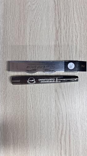 Eyebrow Contouring Pen, Waterproof Microblading Eyebrow Pencil with 4-Prong Micro-Fork-Tip Applicator, Liquid Eyebrow Pencils for women Creates Natural Looking Brows Effortlessly (Dark Brown)