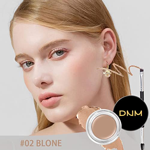 evpct 2Pcs Eye Brow Pomade Blonde Shaping Kit with Dual-ended Brush Eyebrow Styling Gel Makeup Set Long Lasting Waterproof Colored Color Eyebrow Pencil Powder Tinting Kit pintura de cejas, BLONDE