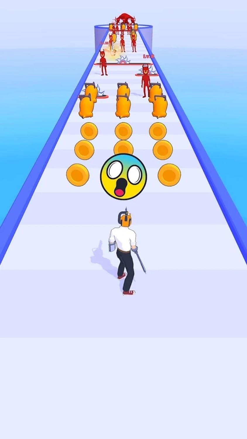 Chainsaw: Challenge runner - run race 3d. Puzzle games