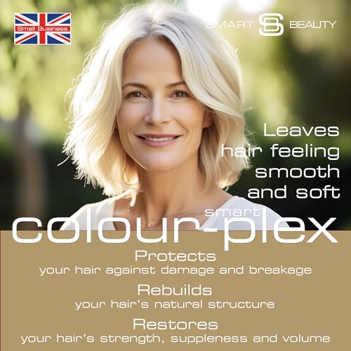 Smart Beauty Platinum Blonde Hair Dye Permanent, with Plex Anti-Breakage Technology that Protects Rebuilds Restores Hair Structure, Permanent Hair Colour, Bleach Hair Dye, Vegan, Cruelty Free