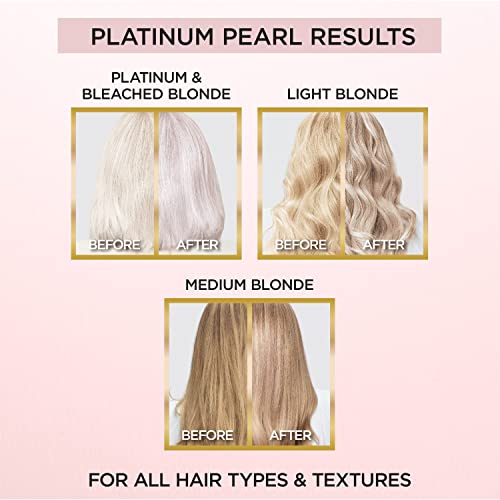 L'Oreal Paris Le Color Gloss One Step In-Shower Toning Hair Gloss for Bleached Hair, Neutralizes Brass, Conditions & Boosts Shine, Platinum Pearl, 4 Ounce (Pack of 2)