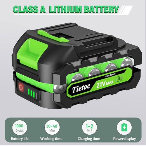 tietoc Mini Chainsaw 6 Inch Cordless [Gardener Friendly] Super Handheld Rechargeable Chain Saw With 2 Batteries, Small Electric Chainsaws Battery Powered For Wood/Trees Cutting