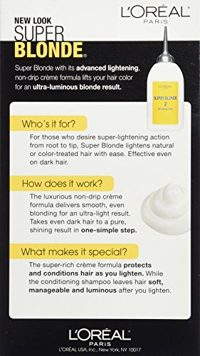 L'Oreal Paris Super Blonde Creme Lightening Kit, 200 Bleach Blonde