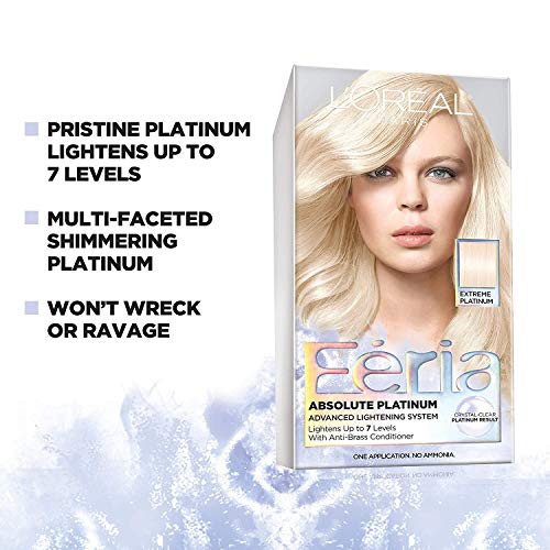 L'Oreal Feria Absolute Platinums Hair Color, Extreme Platinum 1 ea (Pack of 2)