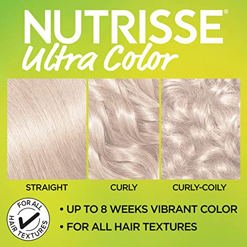 Garnier Hair Color Nutrisse Ultra Color Nourishing Creme, PL1 Lightest Platinum (Coconut) Permanent Hair Dye, 1 Count (Packaging May Vary)
