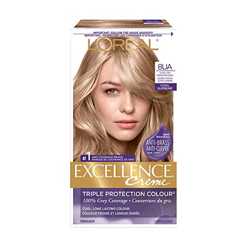 L'Oreal Paris Excellence Cool Supreme Permanent Gray Coverage Hair Color, Ultra Ash Medium Blonde