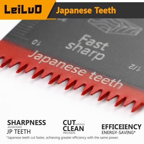 LEILUO 50 Pcs Multitool Blade Kits for Wood Nails Drywall Cutting Oscillating Saw Blades Universal Oscillating Tool Accessories with Storage Bag Compatible with DeWalt Makita Dremel and More