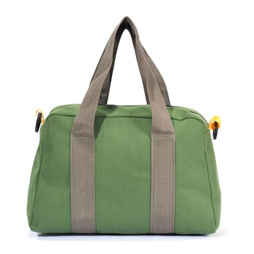 12Inch Heavy Duty Tool Storage Bag with Zipper, Large Capacity Utility Tool Tote Organizer Pouch for Electricians, Carpenter, Mechanic