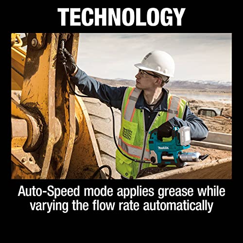 Makita DGP180SYX1 18V LXT Cordless Variable Speed Grease Gun Kit with Battery (1.5 Ah), Charger & Tool Bag