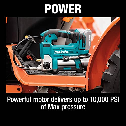 Makita DGP180SYX1 18V LXT Cordless Variable Speed Grease Gun Kit with Battery (1.5 Ah), Charger & Tool Bag