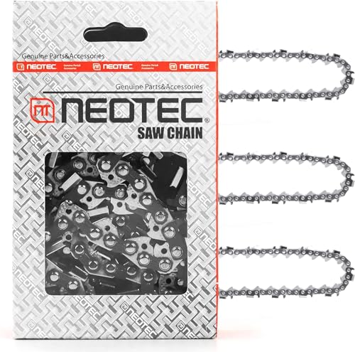 NEO-TEC 16 Inch Chainsaw Chain 3/8" LP Pitch, 0.050" Gauge, 56 Drive Links Fits for Craftsman, Poulan, Echo, Greenworks Chainsaw and More- S56 (3 Chains)