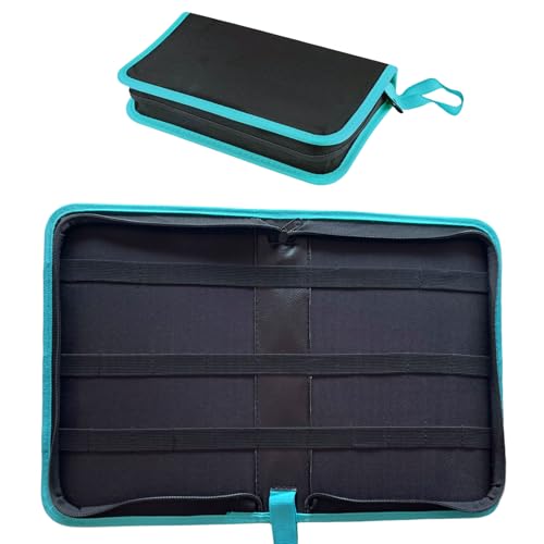 BLIRITEL Tool Bag Organizer, Oxford Tool Case Hardboard Kit, Portable Small Tool Pouch with Zipper, Handheld Screwdriver Pouch Tool Kits Organizer for Carpenter Mechanic (CASE ONLY） (L)