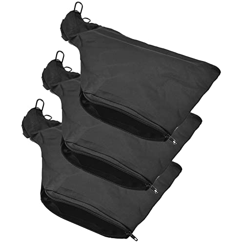 Geynutaly Saw Dust Bag, Black Dust Collector Bag with Zipper & Wire Stand, for 255 Model Miter Saw 3Pcs