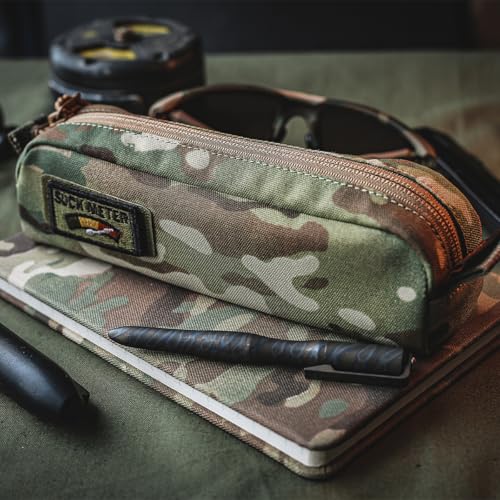 MAUHOSO Multipurpose Mini Tool Bag Camo Utility Bags Dual-Sided Zipper Tool Pouch Small Tool Storage Organizer for Men